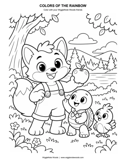 Colors of the Rainbow — Coloring page 1