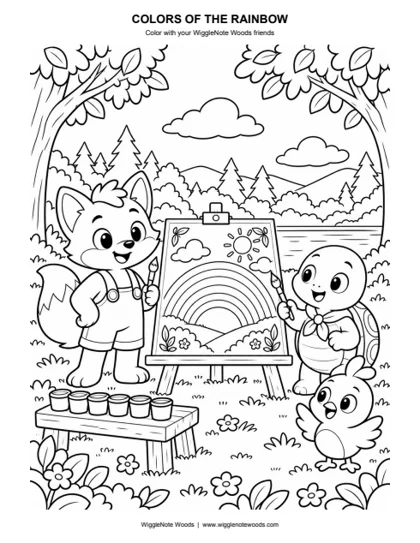 Colors of the Rainbow — Coloring page 5