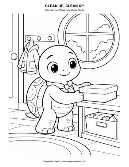 Clean Up, Clean Up — Coloring page 5