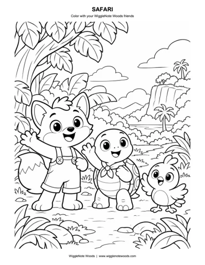 Safari — Coloring page 5