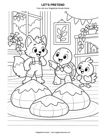 Let's Pretend — Coloring page 3