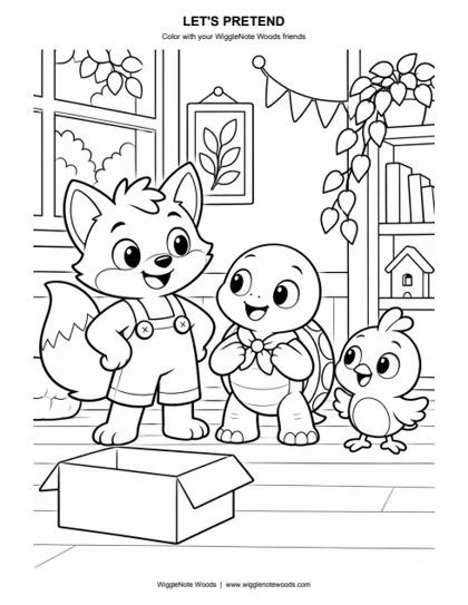 Let's Pretend — Coloring page 5