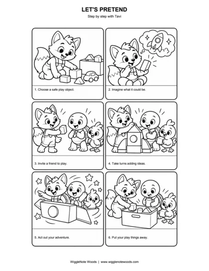 Let's Pretend — Step by step